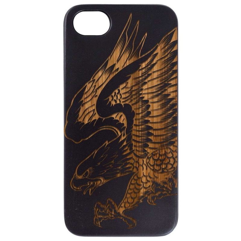 Eagle Attack - Engraved Wood Phone Case