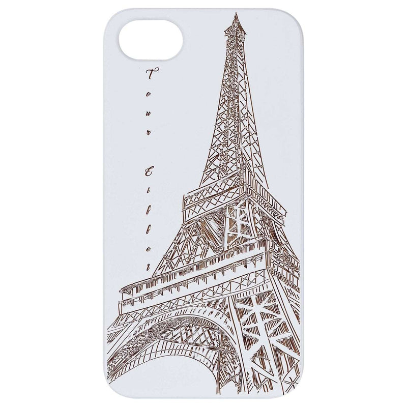 Eiffel Tower - Engraved Wood Phone Case