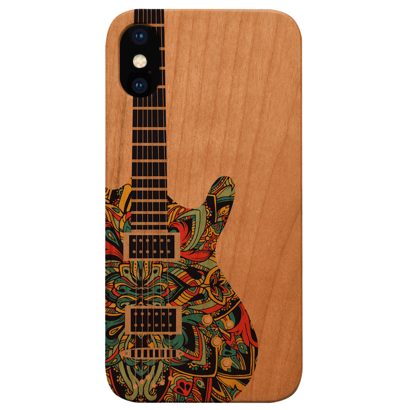 Electric Guitar - UV Color Printed Wood Phone Case