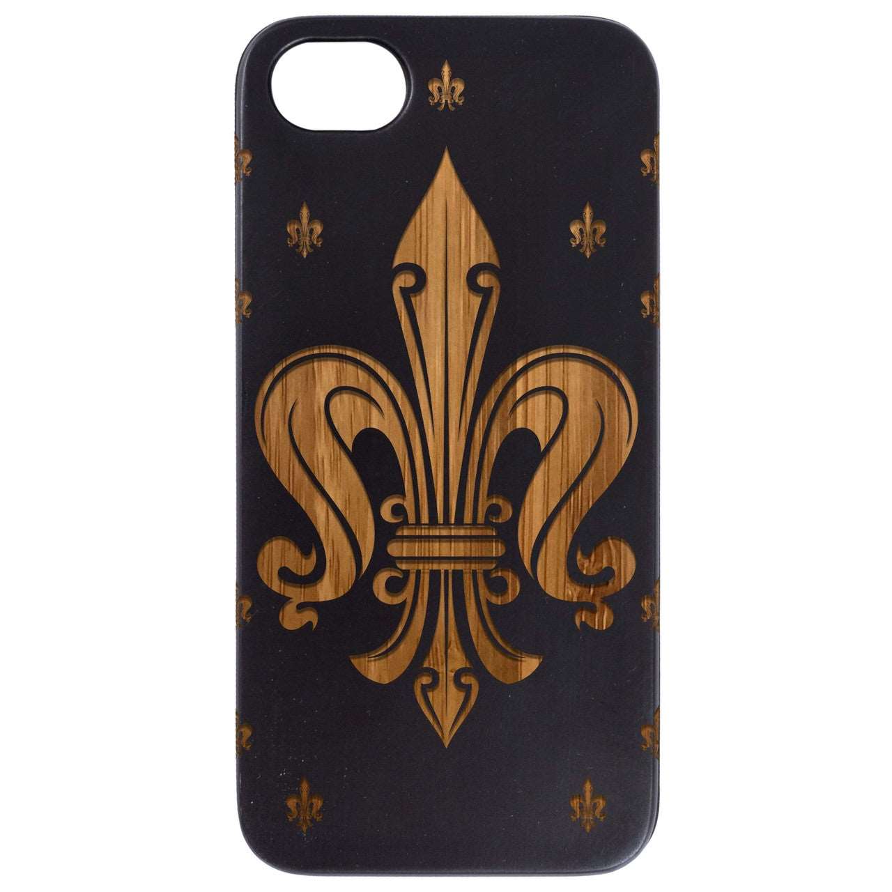 Fleurdelis - Engraved Wood Phone Case