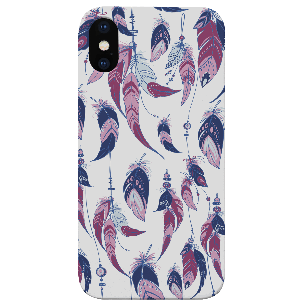 Feathers - UV Color Printed Wood Phone Case