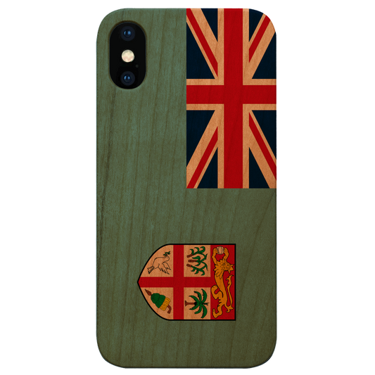 Flag Fiji - UV Color Printed Wood Phone Case