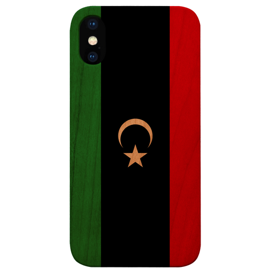 Flag Libya - UV Color Printed Wood Phone Case