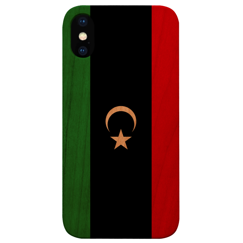 Flag Libya - UV Color Printed Wood Phone Case