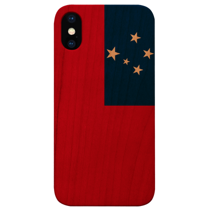 Flag Samoa - UV Color Printed Wood Phone Case