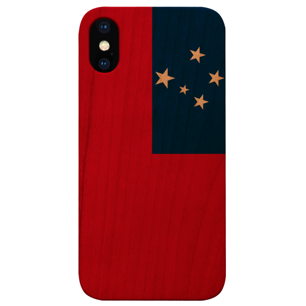 Flag Samoa - UV Color Printed Wood Phone Case