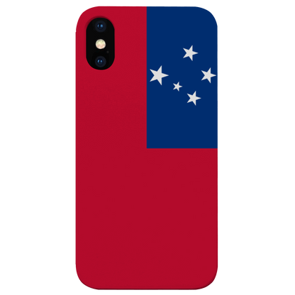 Flag Samoa - UV Color Printed Wood Phone Case