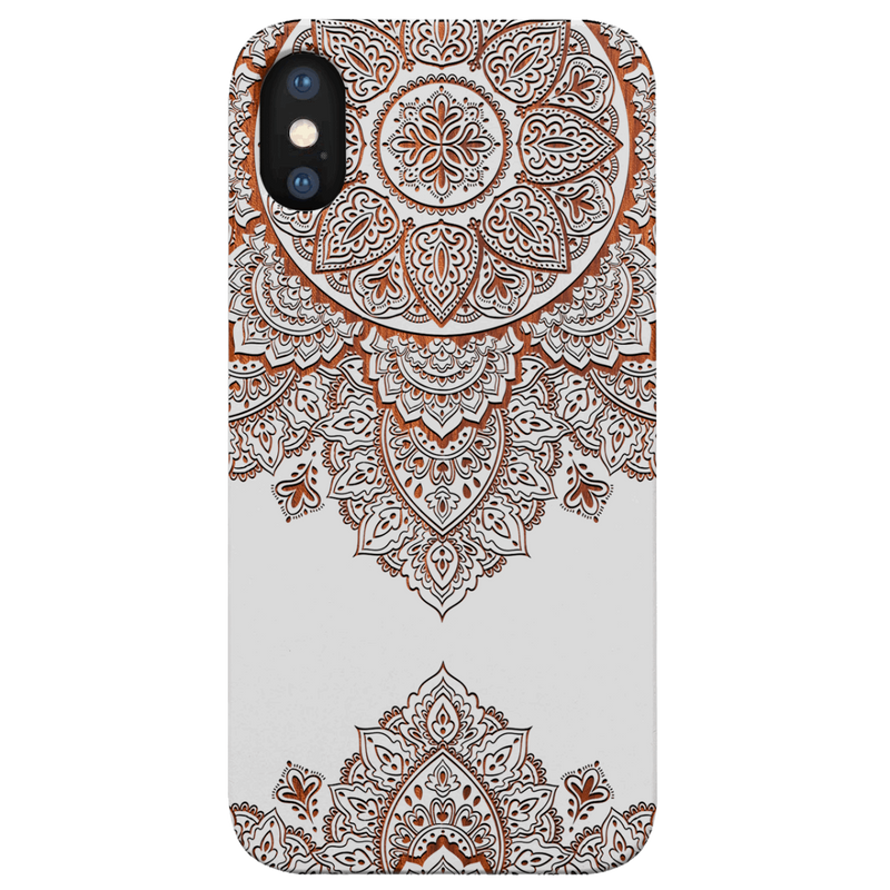 Floral Mandala 3 - Engraved Wood Phone Case