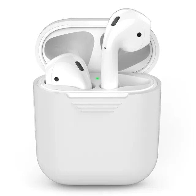Funda de silicona suave para Apple Airpods funda a prueba de golpes para Apple AirPods auriculares fundas Ultra Thin Air Pods Protector funda