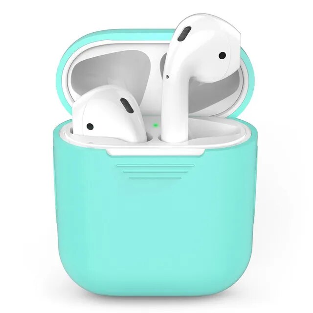 Funda de silicona suave para Apple Airpods funda a prueba de golpes para Apple AirPods auriculares fundas Ultra Thin Air Pods Protector funda