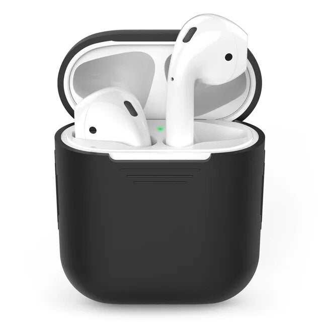 Funda de silicona suave para Apple Airpods funda a prueba de golpes para Apple AirPods auriculares fundas Ultra Thin Air Pods Protector funda