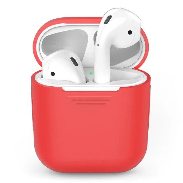 Funda de silicona suave para Apple Airpods funda a prueba de golpes para Apple AirPods auriculares fundas Ultra Thin Air Pods Protector funda