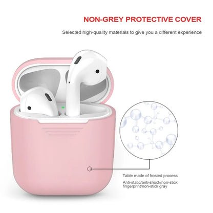 Funda de silicona suave para Apple Airpods funda a prueba de golpes para Apple AirPods auriculares fundas Ultra Thin Air Pods Protector funda