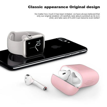 Funda de silicona suave para Apple Airpods funda a prueba de golpes para Apple AirPods auriculares fundas Ultra Thin Air Pods Protector funda