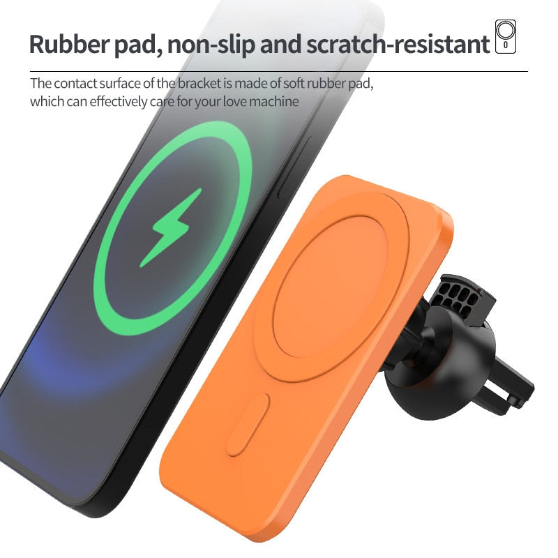 Magnetic Car Wireless Charger Mount Air Vent Phone Stand