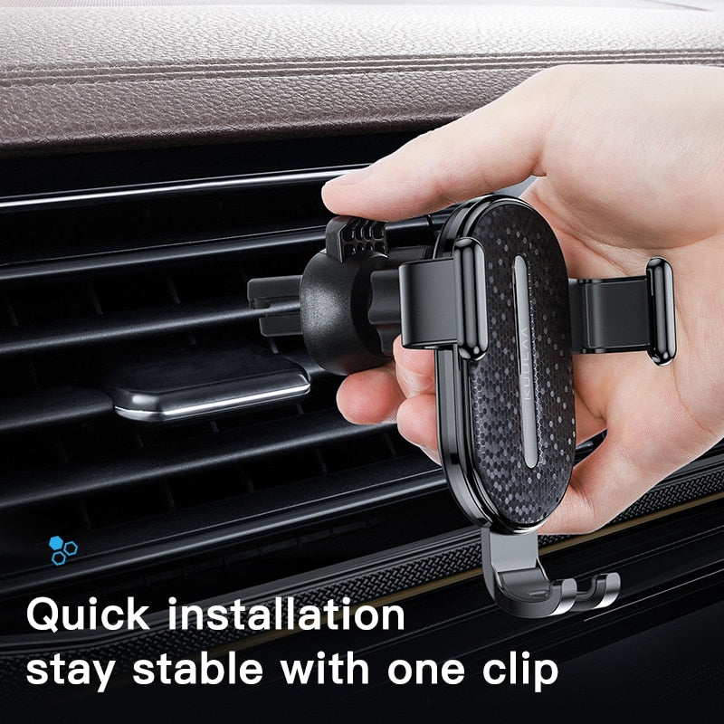 KUULAA Car Phone Holder Gravity Stand Mobile Support Holder in Car Phone Mount Holder Stand for iPhone Samsung Xiaomi