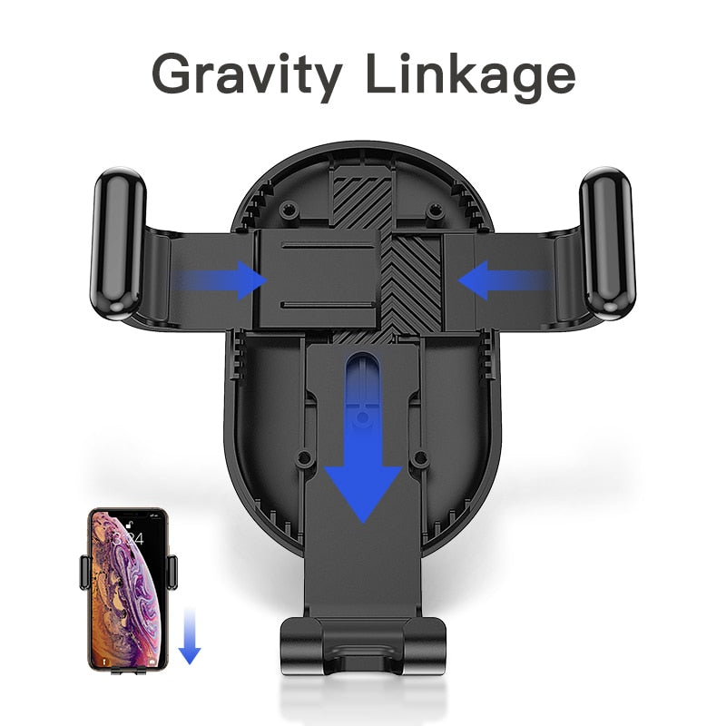 KUULAA Car Phone Holder Gravity Stand Mobile Support Holder in Car Phone Mount Holder Stand for iPhone Samsung Xiaomi