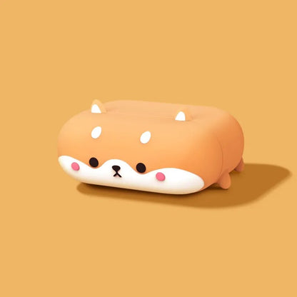 INS Cute Shiba Inu Soft Silicone Cover For Airpods 1/2 Kawaii Wireless Bluetooth Earphone Case For Airpods Pro Accessories