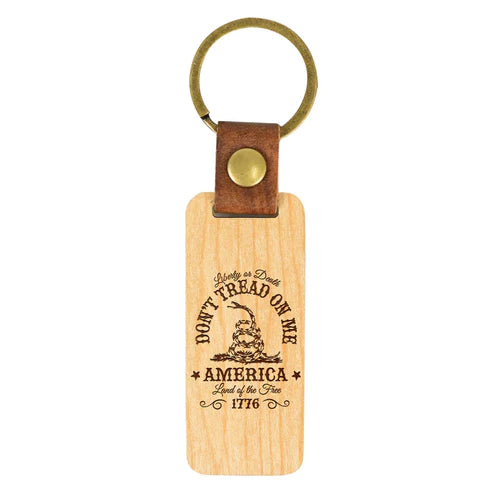 America 1776 - Wood Keychain