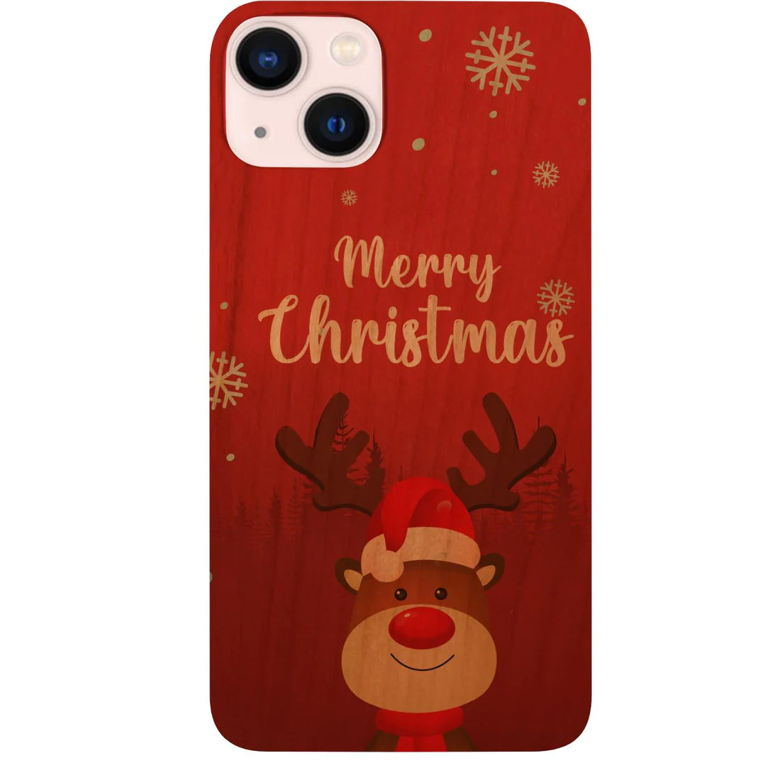 Merry Christmas 2 - UV Color Printed Wood Phone Case