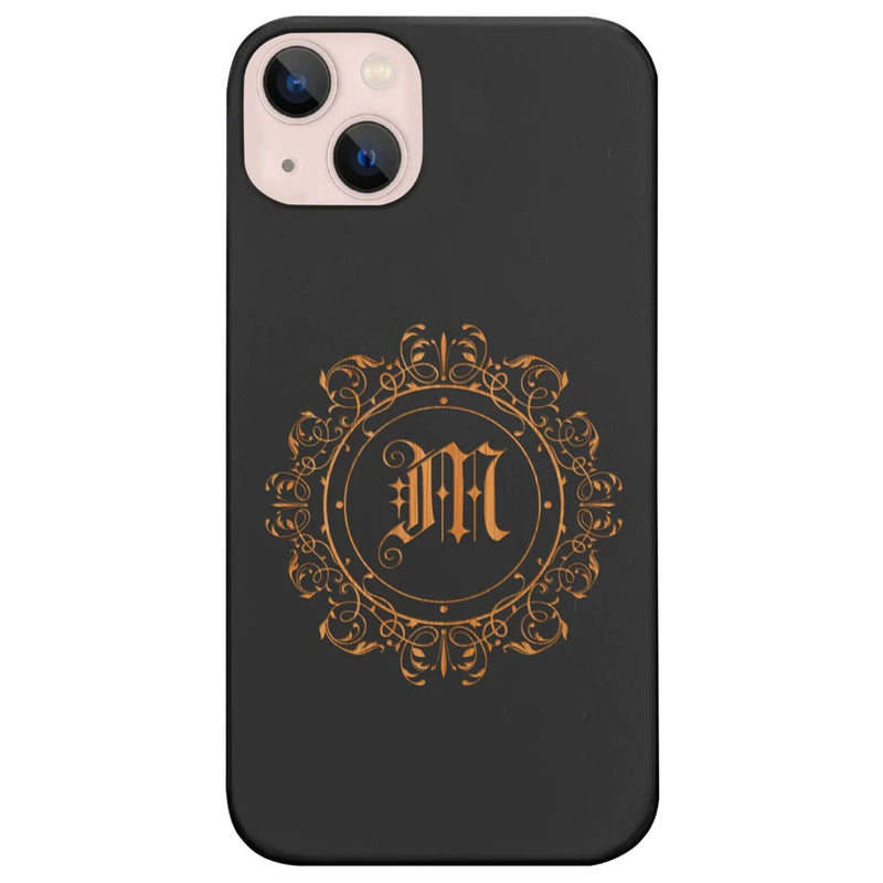 Monogram Initial Custom Wood Phone Case