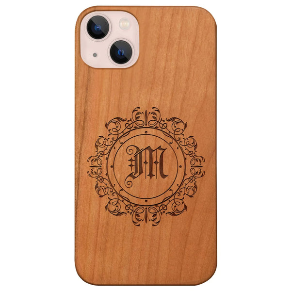 Monogram Initial Custom Wood Phone Case