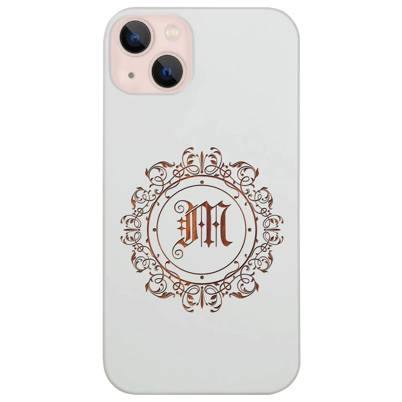 Monogram Initial Custom Wood Phone Case