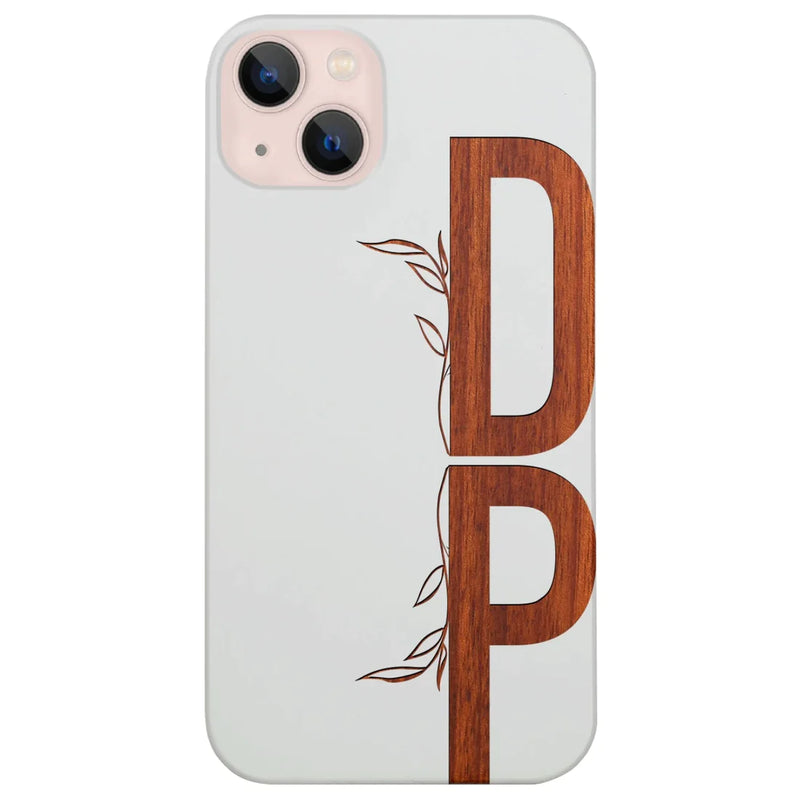 Monogram Custom Wood Phone Case - Personalize Gift For Valentine´s Day