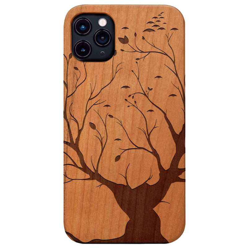 Big Tree - Engraved Wood Phone Case