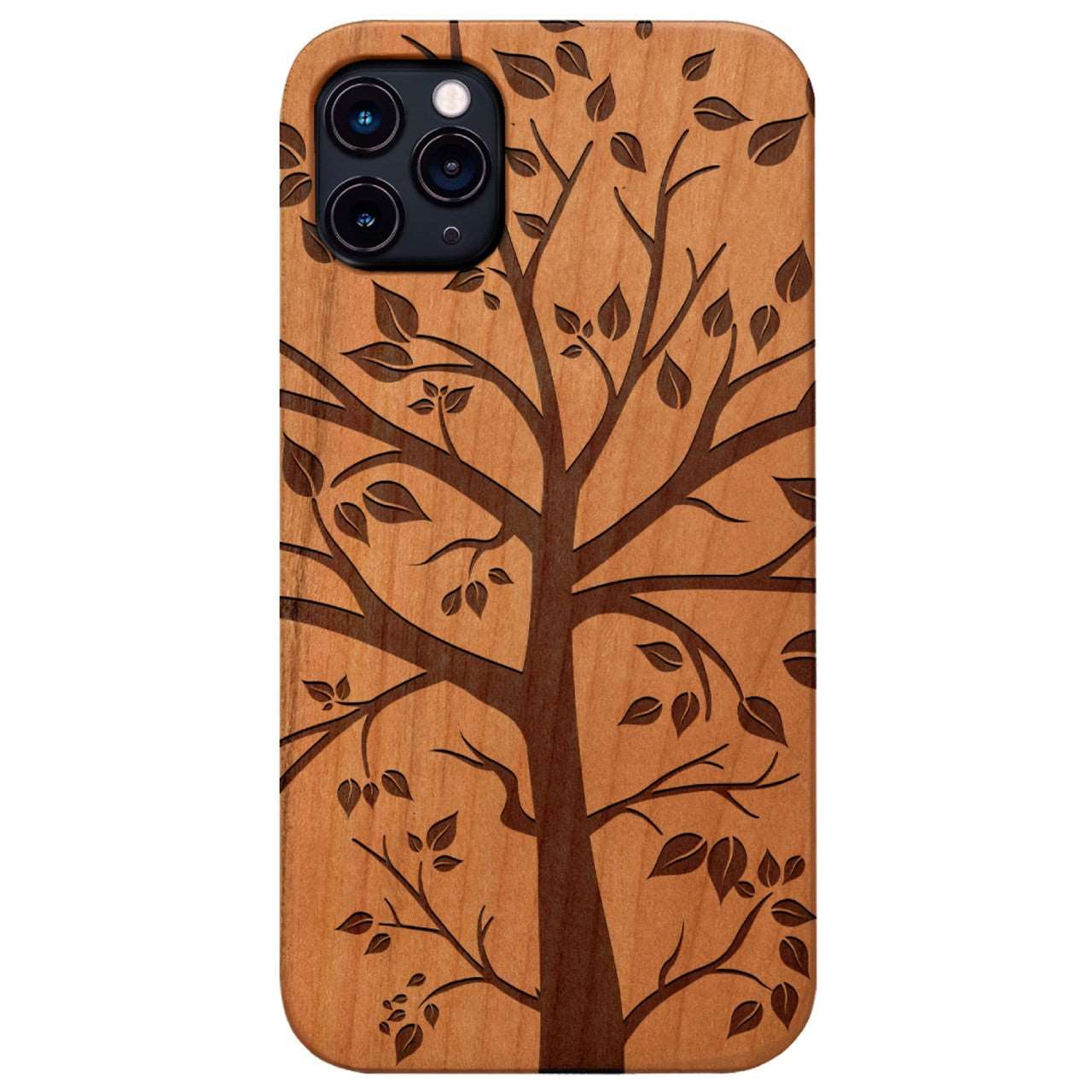 Beautiful Tree - Engraved Wood Phone Case