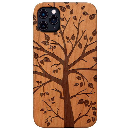 Beautiful Tree - Engraved Wood Phone Case