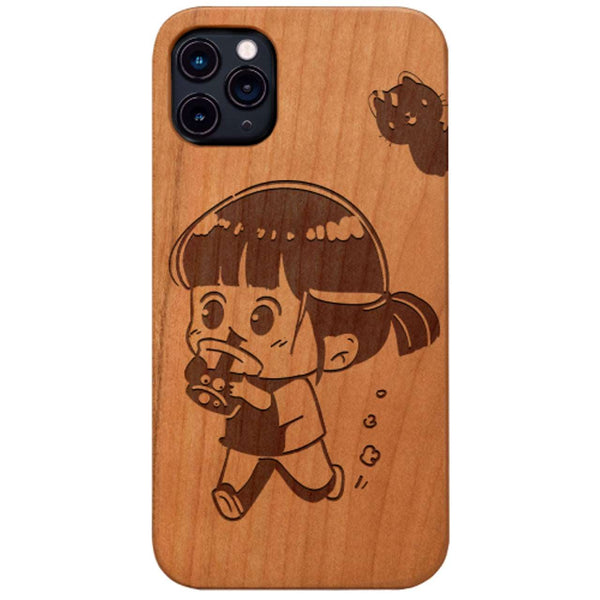 Fictional Character Kawaii 2 - Engraved Wood Phone Case