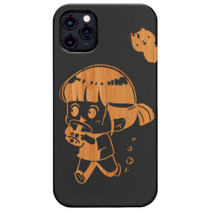 Fictional Character Kawaii 2 - Engraved Wood Phone Case