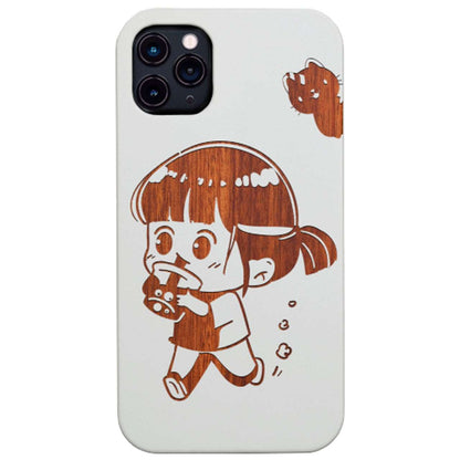 Fictional Character Kawaii 2 - Engraved Wood Phone Case
