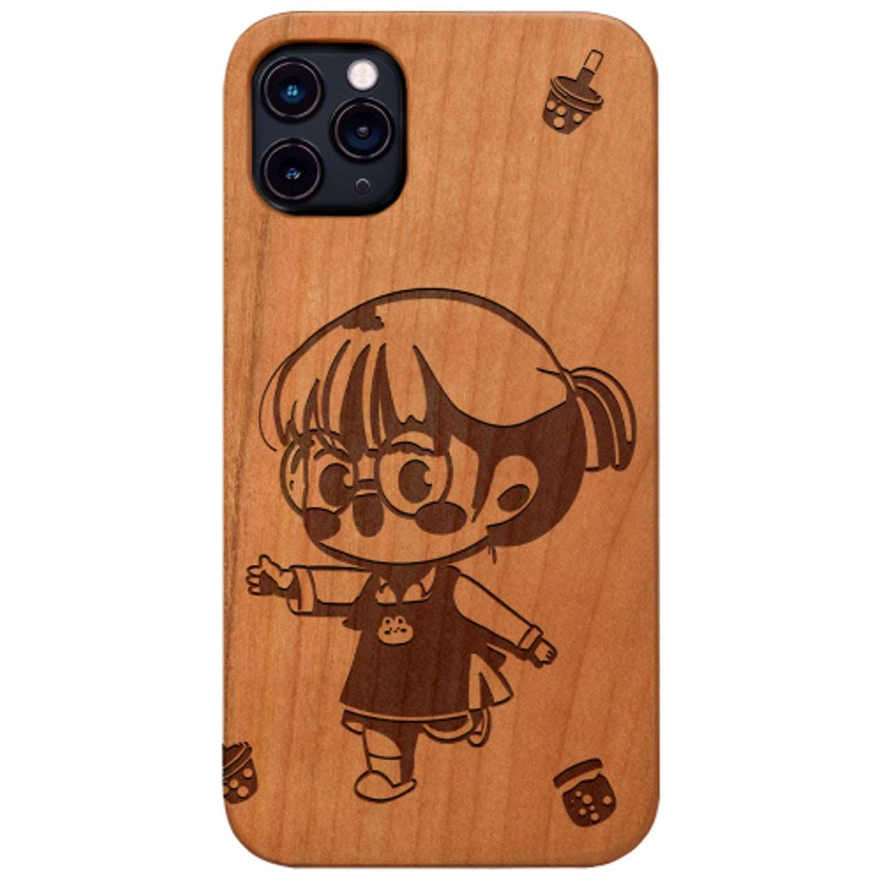 Fictional Character Kawaii - Engraved Wood Phone Case