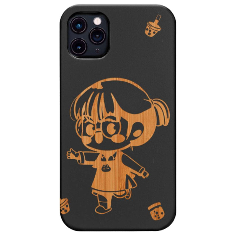Fictional Character Kawaii - Engraved Wood Phone Case