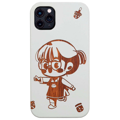Fictional Character Kawaii - Engraved Wood Phone Case
