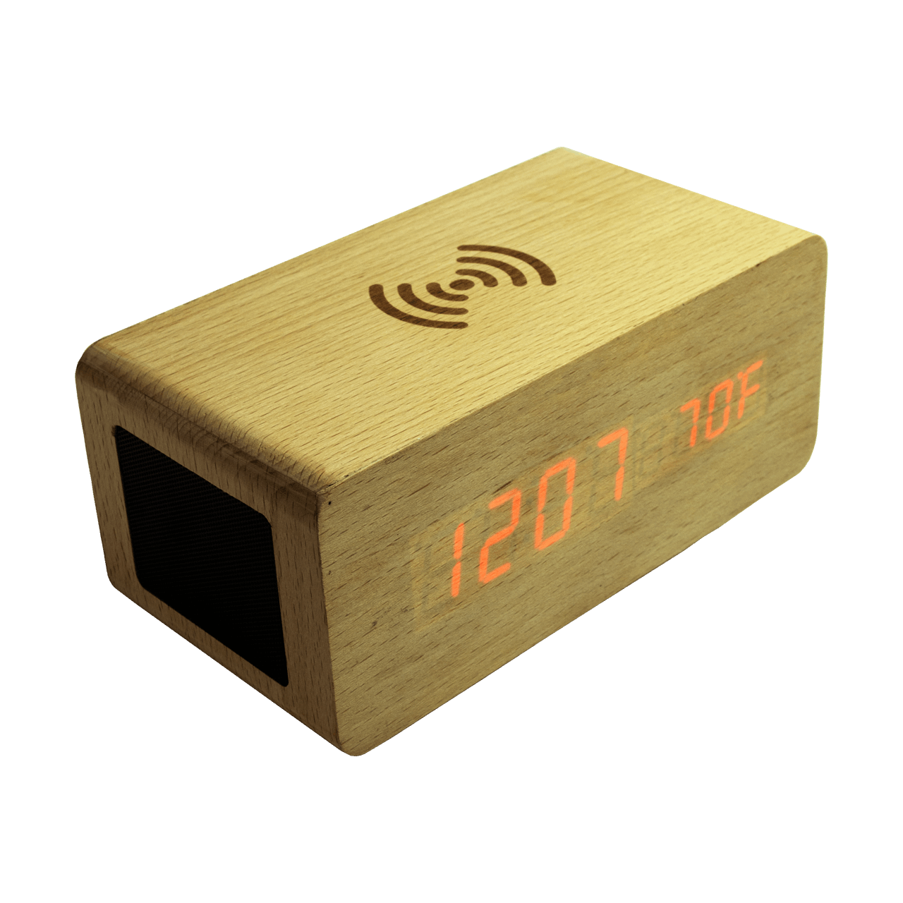 Alarm Clock+ Wireless Charger + Bluetooth Speaker