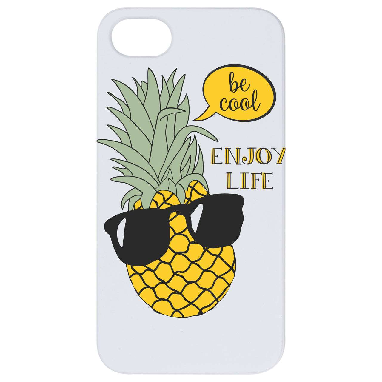 Be Cool Enjoy Life - UV Color Printed Wood Phone Case