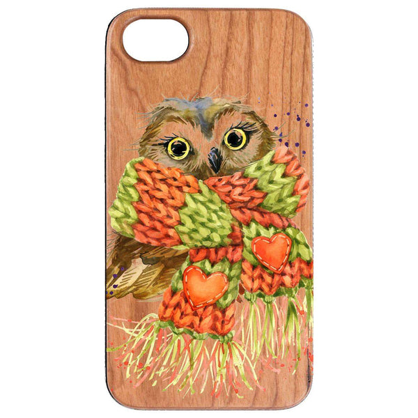 Cute Owl - UV Color Printed Wood Phone Case