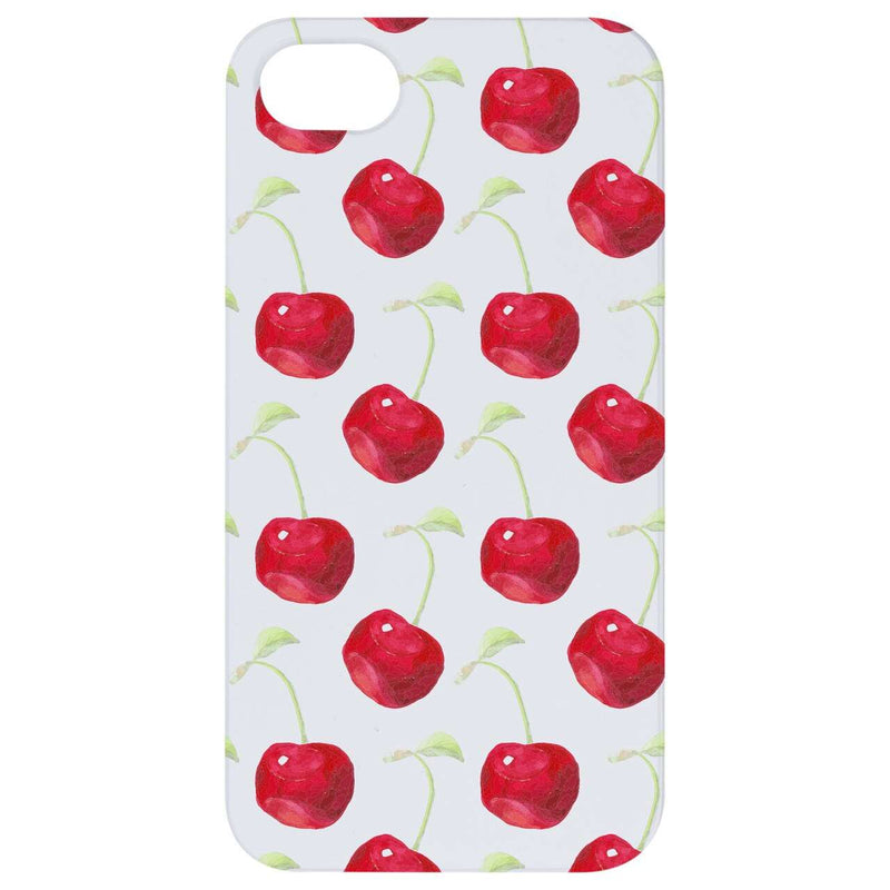 Cherry Pattern - UV Color Printed Wood Phone Case