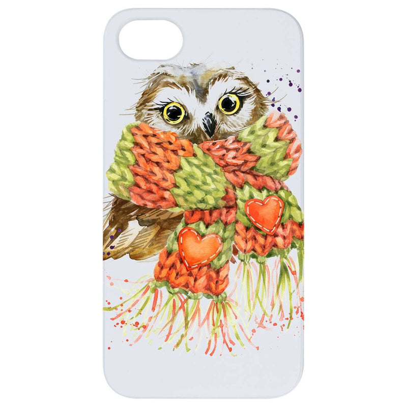 Cute Owl - UV Color Printed Wood Phone Case