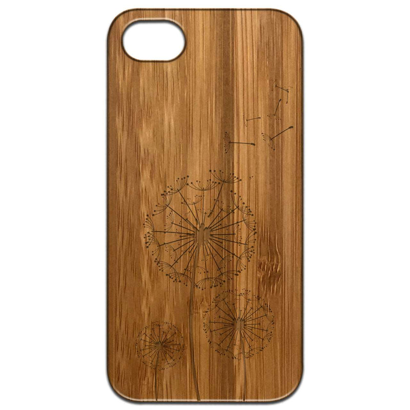 Dandelion - Engraved Wood Phone Case