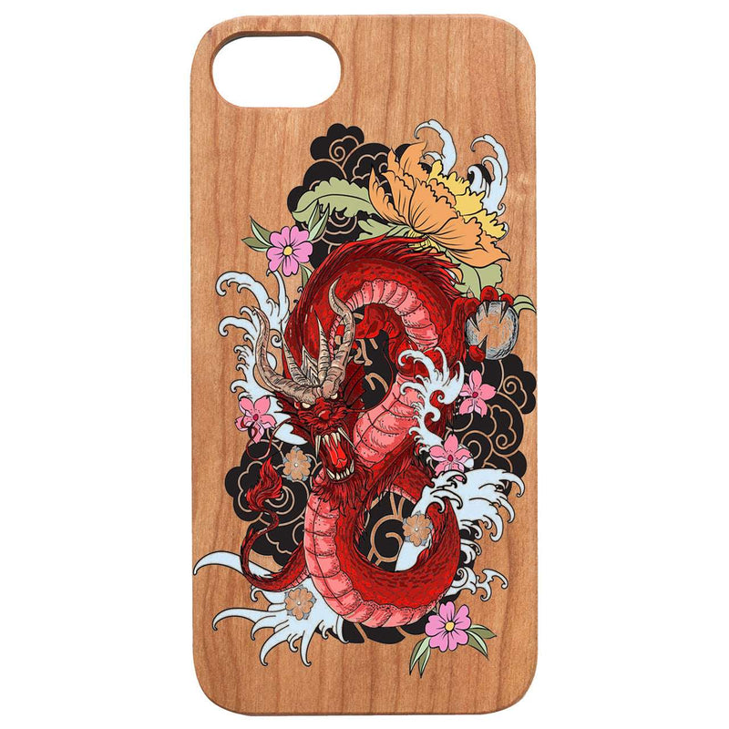 Dragon Japanese - UV Color Printed Wood Phone Case