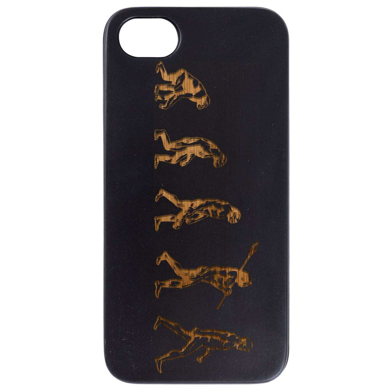 Evolution - Engraved Wood Phone Case