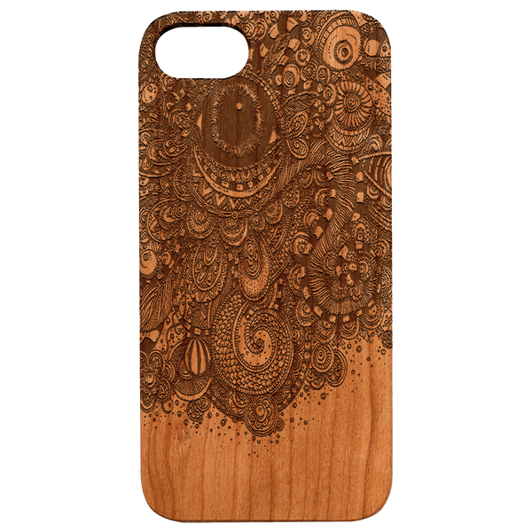 Eye Mandala - Engraved Wood Phone Case