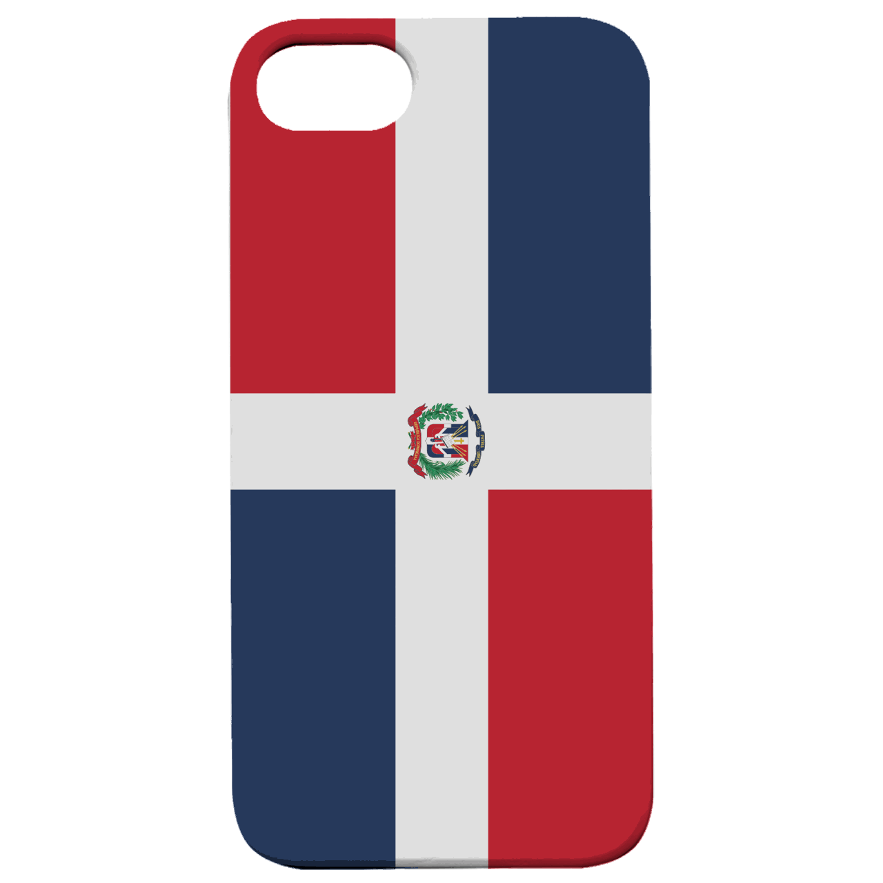 Flag Dominican Republic - UV Color Printed Wood Phone Case