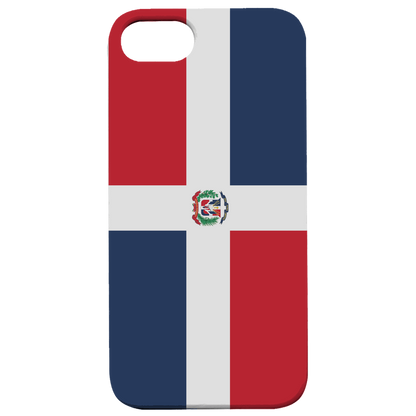 Flag Dominican Republic - UV Color Printed Wood Phone Case