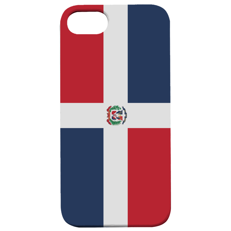 Flag Dominican Republic - UV Color Printed Wood Phone Case