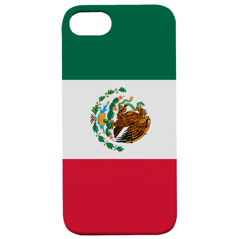 Flag Mexico - UV Color Printed Wood Phone Case